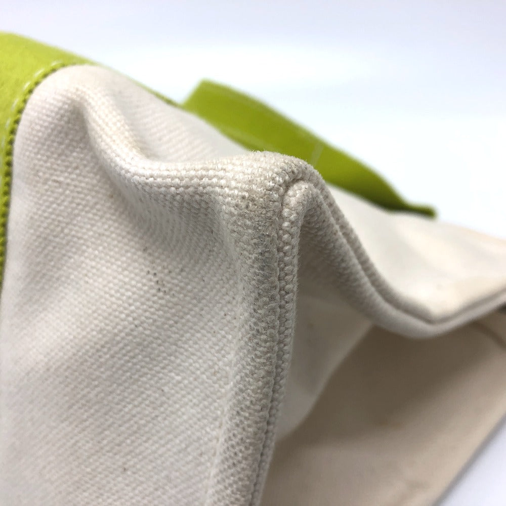 HERMES Tote Bag canvas green Bora Bora PM Women Used Authentic