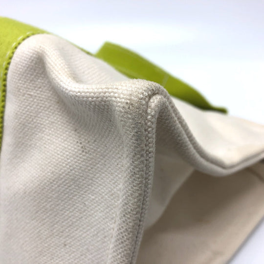 HERMES Tote Bag canvas green Bora Bora PM Women Used Authentic