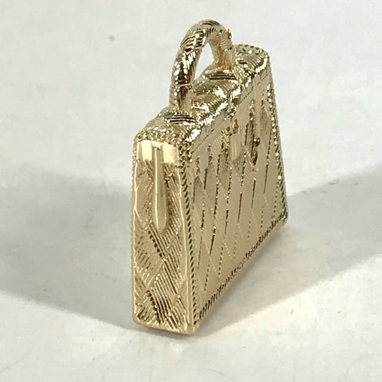 HERMES charm metal gold Pendant Top Necklace Accessories Curiosity Curiosity Permanent Brass