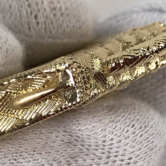 HERMES charm metal gold Pendant Top Necklace Accessories Curiosity Curiosity Permanent Brass