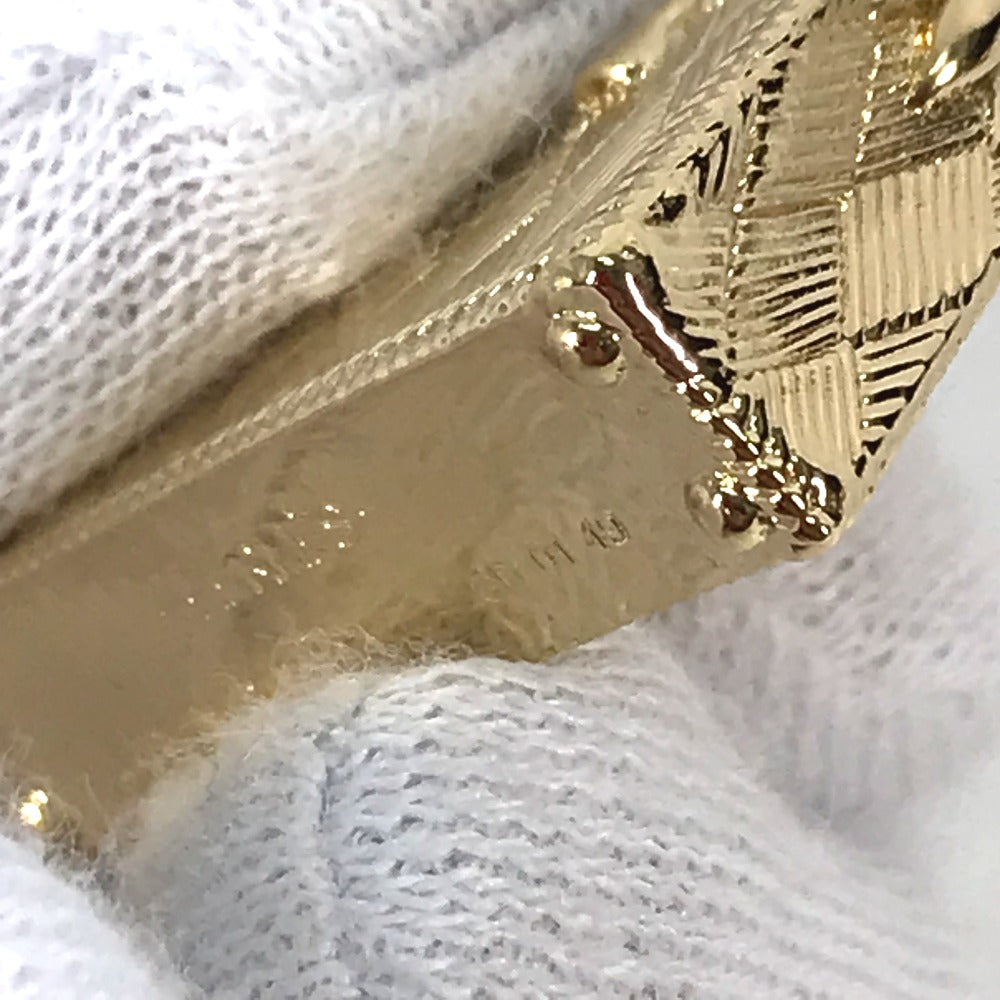 HERMES charm metal gold Pendant Top Necklace Accessories Curiosity Curiosity Permanent Brass