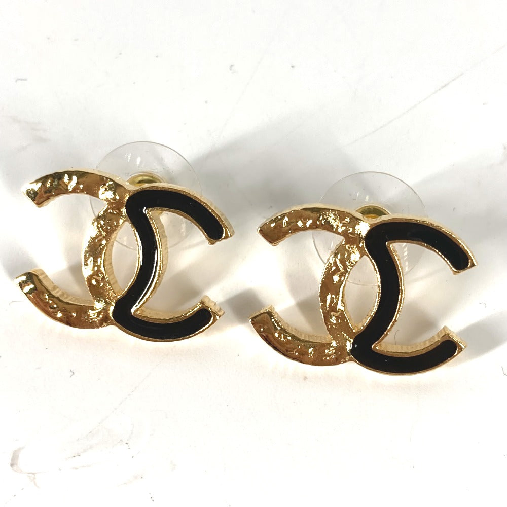 CHANEL Pierce metal gold 24C CC COCO Mark Women Used Authentic