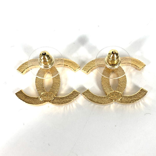 CHANEL Pierce metal gold 24C CC COCO Mark Women Used Authentic