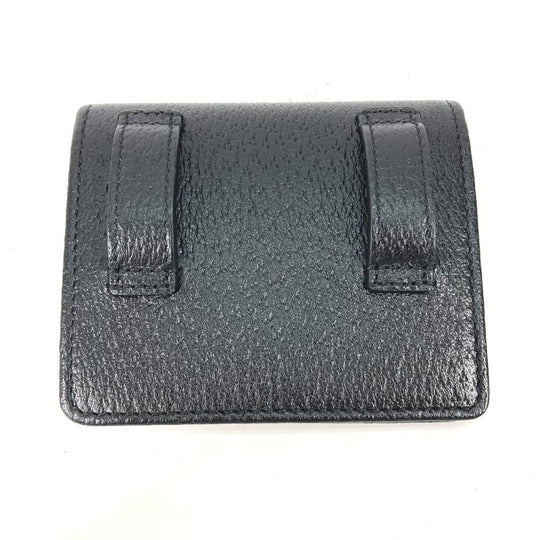 GUCCI Long Wallet Purse 699304 leather black Belt bag Waist bag GG mens Used Authentic