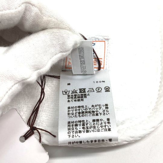HERMES towel H103480M 01 cotton white bus wrap cabriol Kids Used Authentic