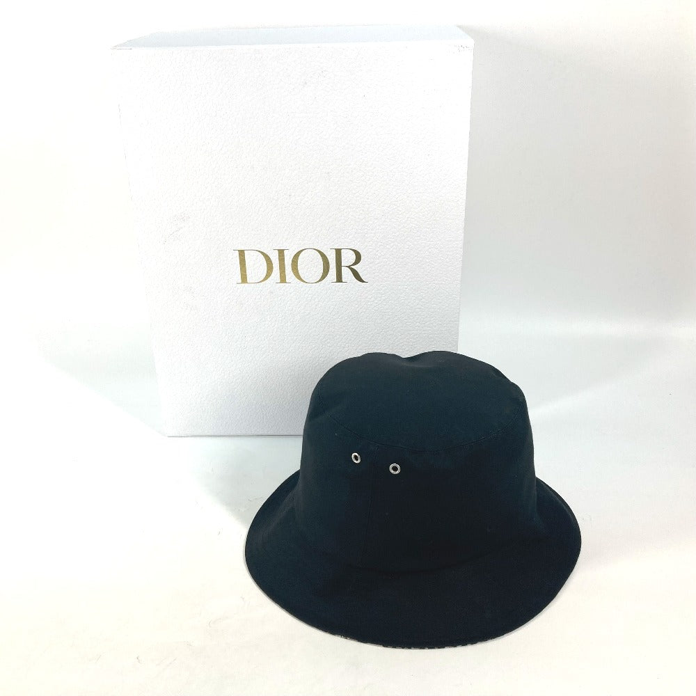 Dior hat 95TDD923A130 Polyester / Cotton black TEDDY-D Oblique Women 58 Used Authentic