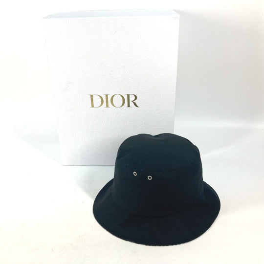 Dior hat 95TDD923A130 Polyester / Cotton black TEDDY-D Oblique Women 58 Used Authentic