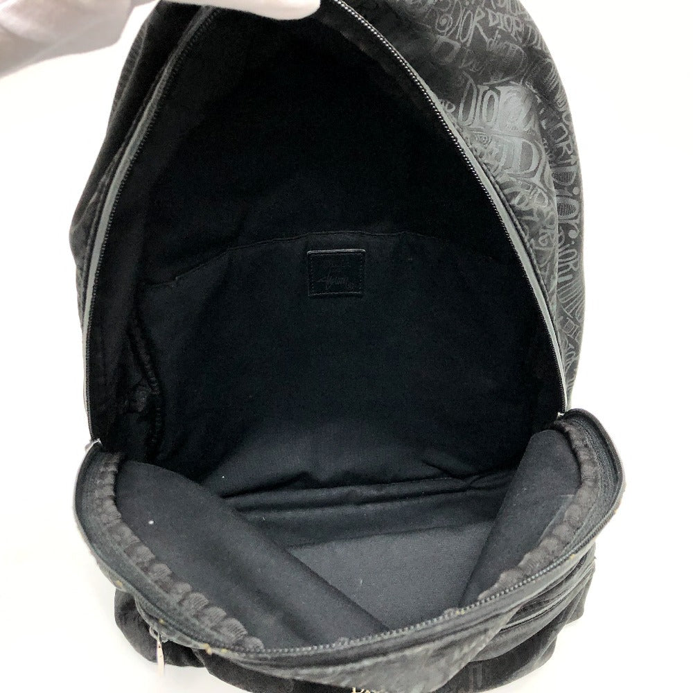 Dior Backpack 1PEBA064 Nylon / leather black Dior xStussy collaboration unisex(Unisex) Used Authentic