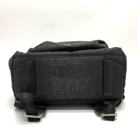 Dior Backpack 1PEBA064 Nylon / leather black Dior xStussy collaboration unisex(Unisex) Used Authentic