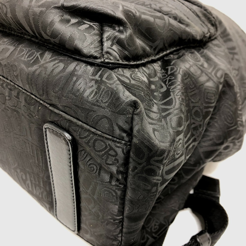 Dior Backpack 1PEBA064 Nylon / leather black Dior xStussy collaboration unisex(Unisex) Used Authentic
