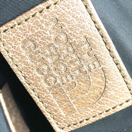 GUCCI Backpack 650288 Nylon / leather Black x white GUCCIxTHE NORTH FACE collaboration mens Used Authentic