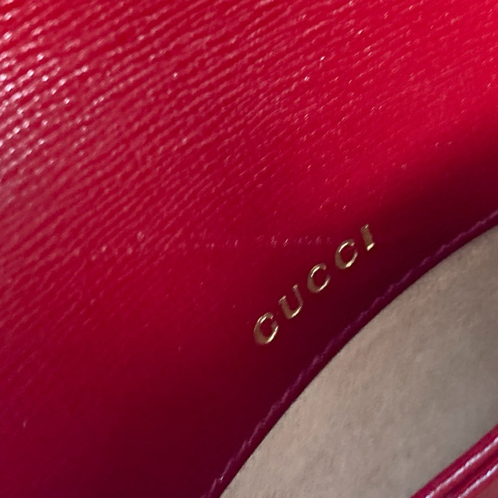 GUCCI Shoulder Bag 602204 GG Supreme canvas, leather beige GG Supreme Horsebit 1955 Women Used Authentic