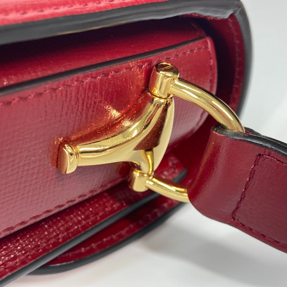 GUCCI Shoulder Bag 602204 GG Supreme canvas, leather beige GG Supreme Horsebit 1955 Women Used Authentic