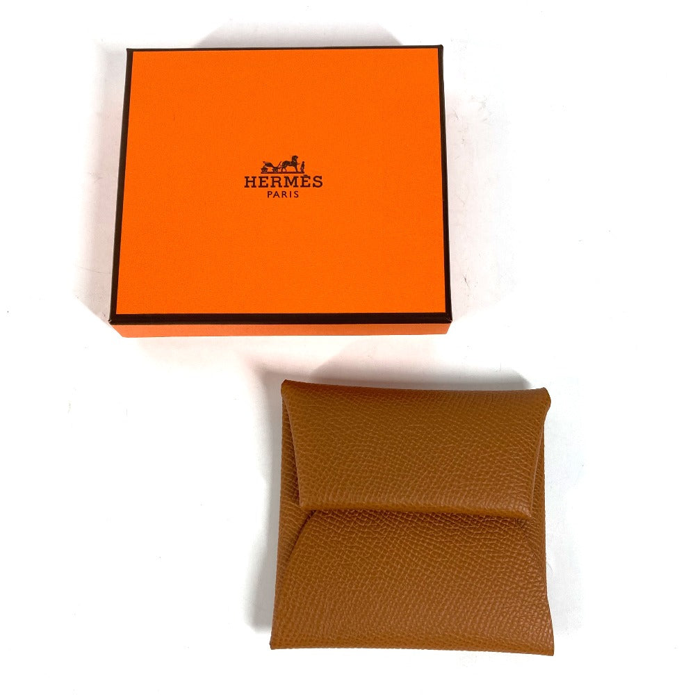 HERMES Coin case Epsom gold Bastia Women Used Authentic