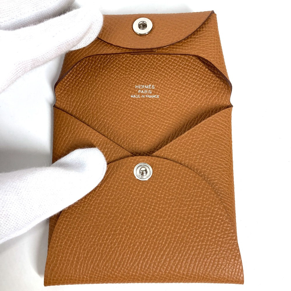 HERMES Coin case Epsom gold Bastia Women Used Authentic