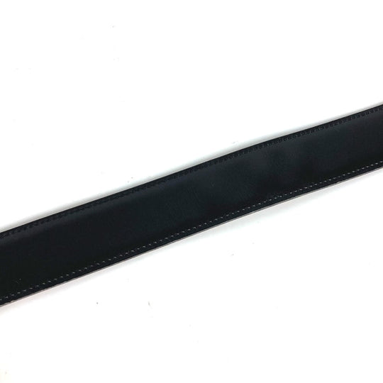 HERMES belt Calf leather Black x Leather H belt Constance Women 65 Used Authentic