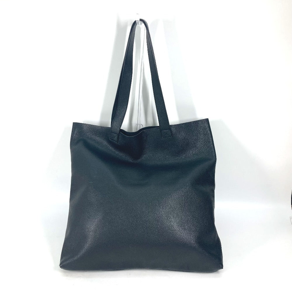 GUCCI Tote Bag 572768 leather black Sherry line Logo print unisex(Unisex) Used Authentic