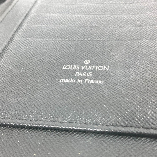 LOUIS VUITTON Long Wallet Purse M63042 Epi Leather black Epi Organizer Atoll mens Used Authentic