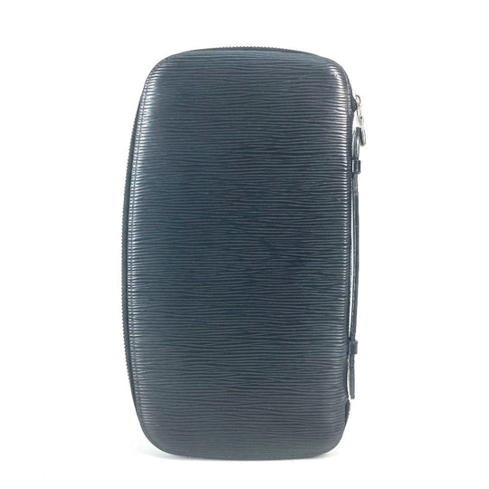 LOUIS VUITTON Long Wallet Purse M63042 Epi Leather black Epi Organizer Atoll mens Used Authentic