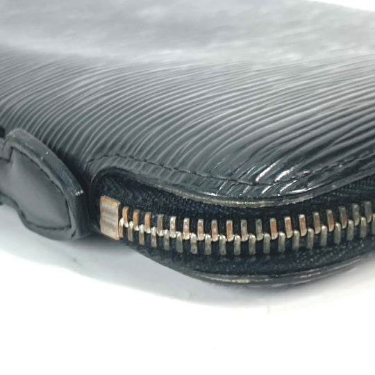 LOUIS VUITTON Long Wallet Purse M63042 Epi Leather black Epi Organizer Atoll mens Used Authentic
