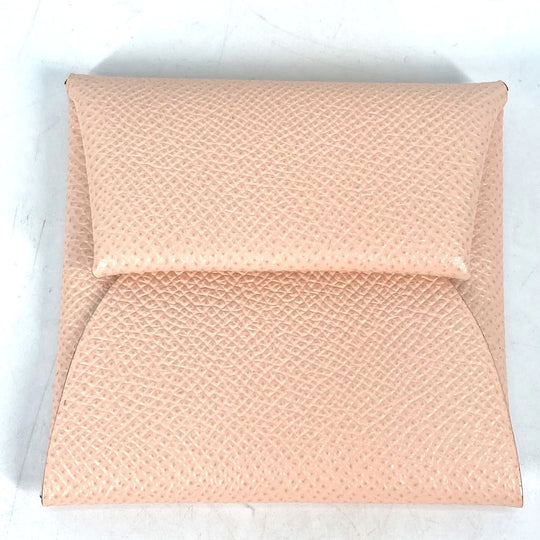 HERMES Coin case Epsom Pink type Wallet Bastia Women Used Authentic