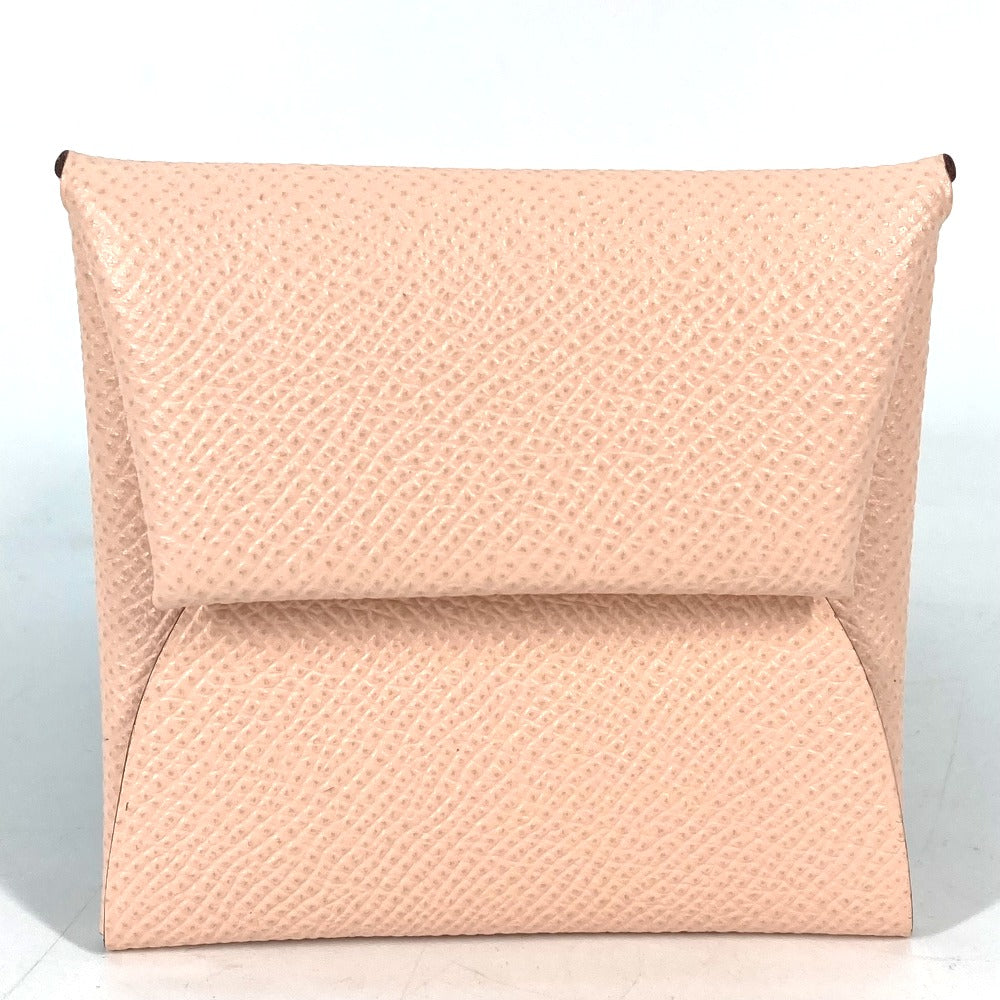 HERMES Coin case Epsom Pink type Wallet Bastia Women Used Authentic