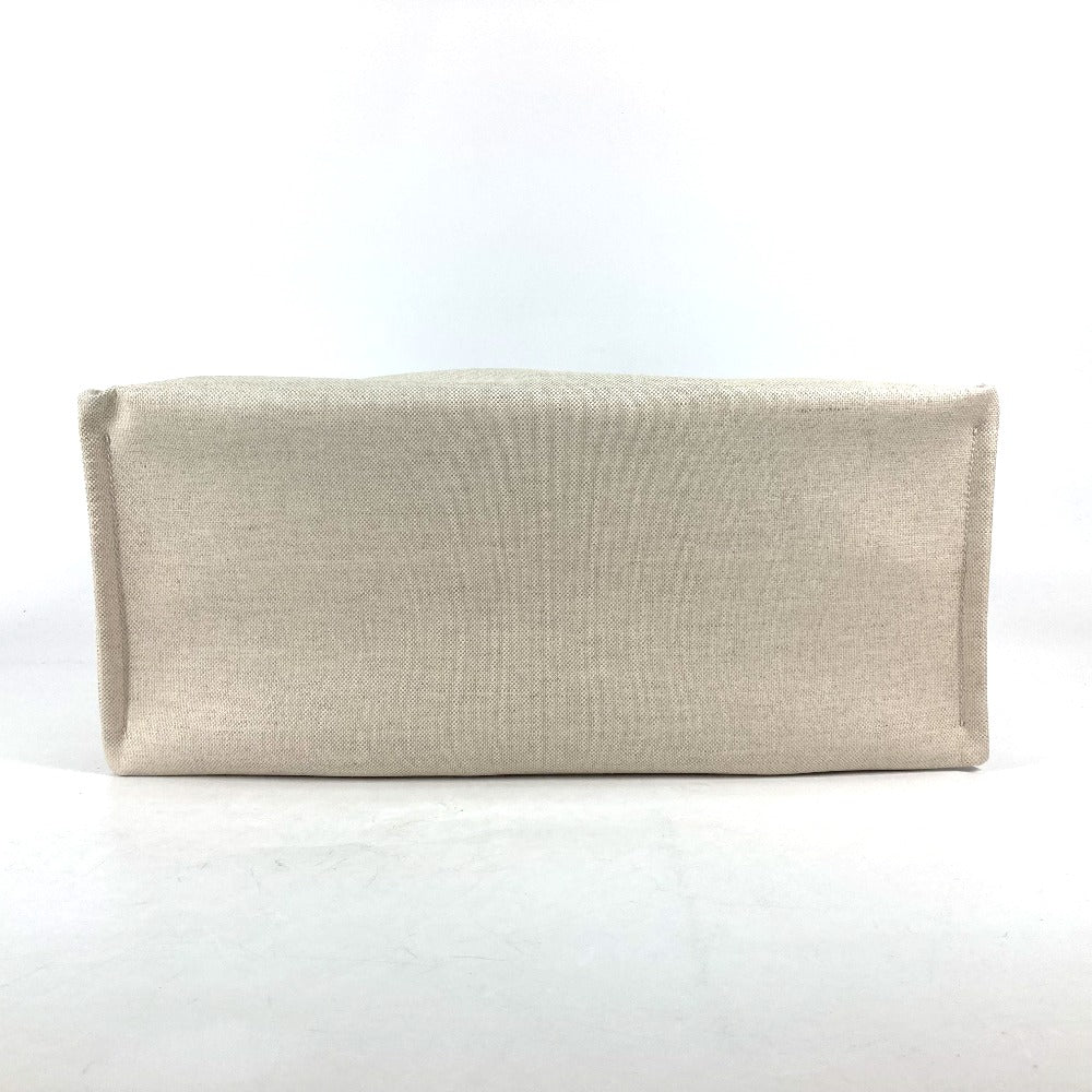 GUCCI Tote Bag 772176 Canvas leather Beige typex black Japan limited JAPAN logo print Women Used Authentic