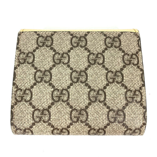 GUCCI Folded wallet 598587 leather gold Compact wallet GG Marmont Women Used Authentic