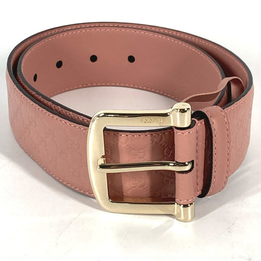 GUCCI belt 281548 leather pink Micro Gucci Shima GG Women 70 Used Authentic