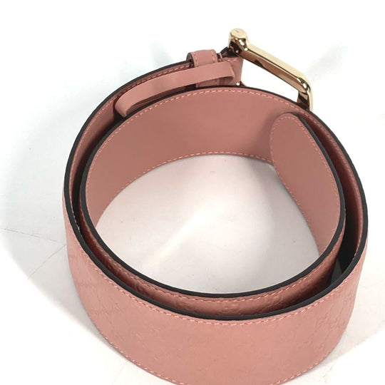 GUCCI belt 281548 leather pink Micro Gucci Shima GG Women 70 Used Authentic