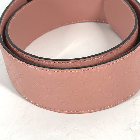 GUCCI belt 281548 leather pink Micro Gucci Shima GG Women 70 Used Authentic