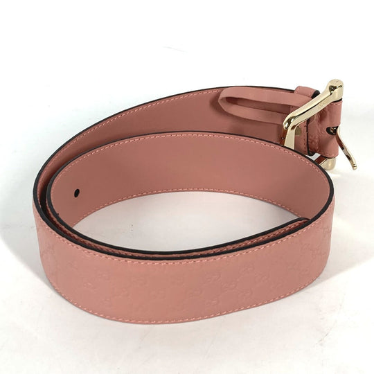 GUCCI belt 281548 leather pink Micro Gucci Shima GG Women 70 Used Authentic