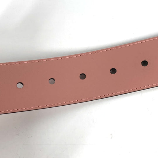 GUCCI belt 281548 leather pink Micro Gucci Shima GG Women 70 Used Authentic