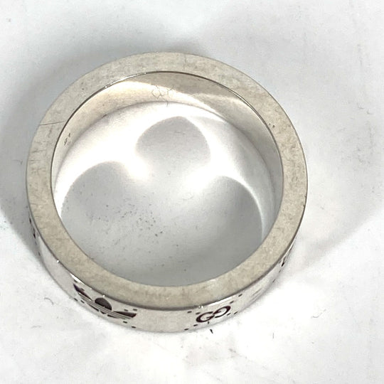 GUCCI Ring 702766 AG925 Silver Adidas adidas collaboration Engraving Wide Ring mens 21 Used Authentic