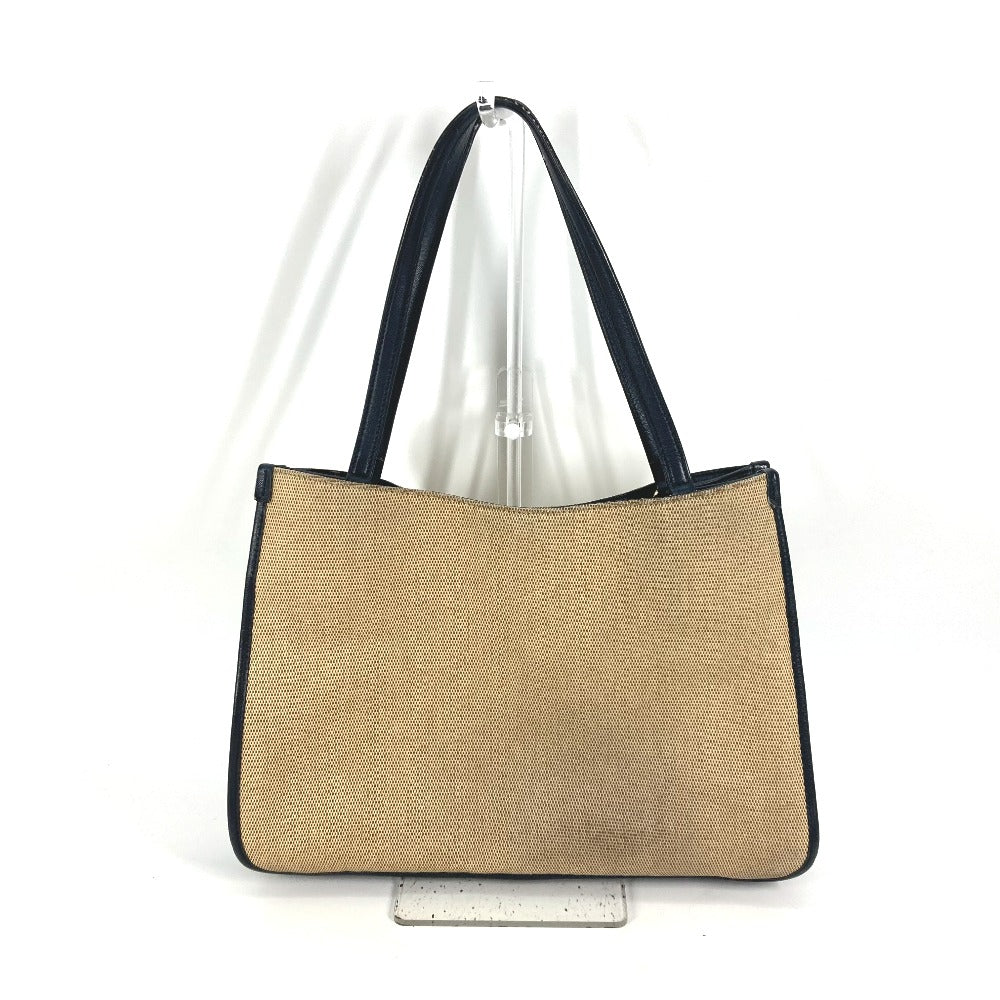 GUCCI Tote Bag 623694 Canvas leather Beige x navy Japan limited 1955 Horsebit