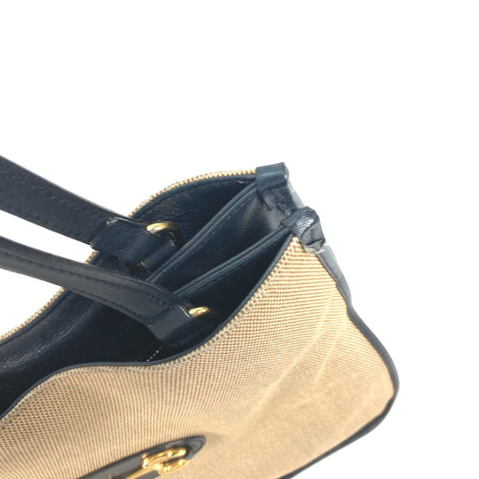 GUCCI Tote Bag 623694 Canvas leather Beige x navy Japan limited 1955 Horsebit