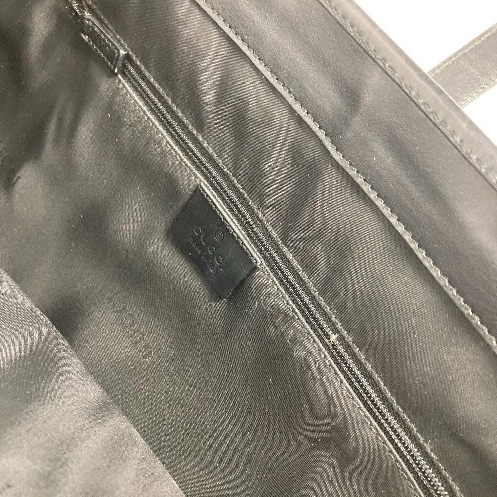 GUCCI Shoulder Bag 002 1064 Leather / nylon black Jackie line Women Used Authentic