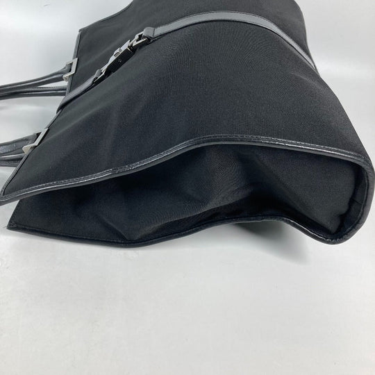 GUCCI Shoulder Bag 002 1064 Leather / nylon black Jackie line Women Used Authentic