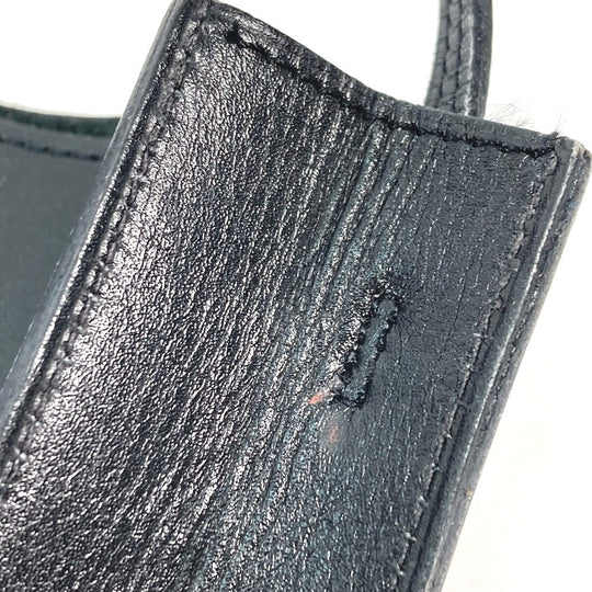 HERMES Shoulder Bag Box scarf black Onimetu Women Secondhand Authentic