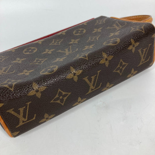 LOUIS VUITTON Shoulder Bag M51900 Monogram canvas Brown Monogram Recital Women Used Authentic