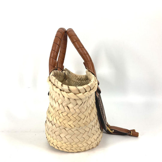 Chloe Tote Bag Straw, Leather beige handbag bag MARCIE