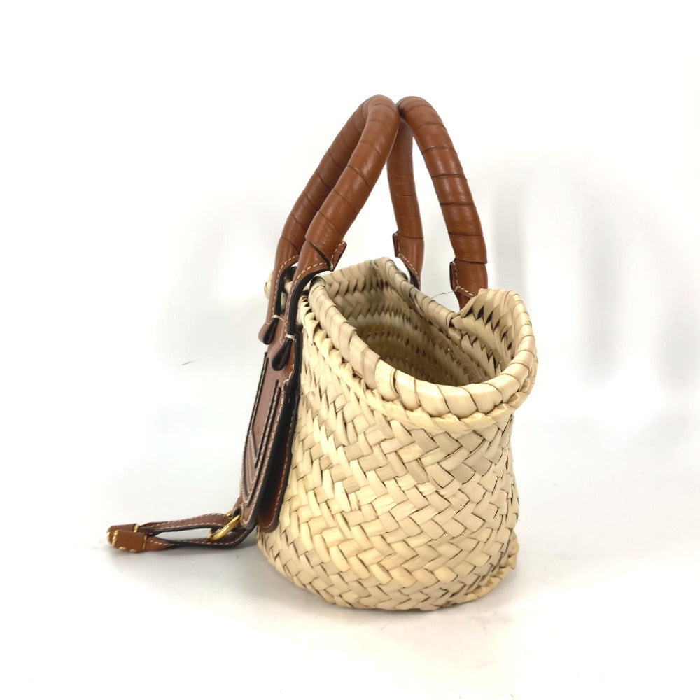 Chloe Tote Bag Straw, Leather beige handbag bag MARCIE