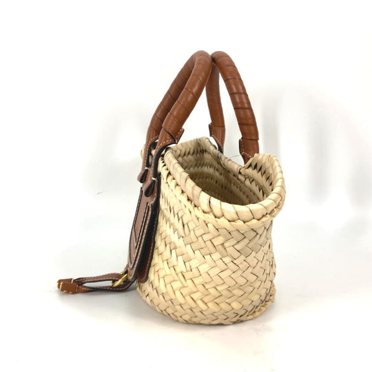 Chloe Tote Bag Straw, Leather beige handbag bag MARCIE