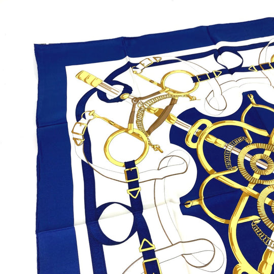 HERMES scarf silk Red The Evolution of Horse-Drawn Carriages Carre90 Women Used Authentic