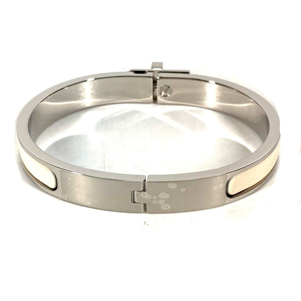 HERMES bracelet metal Silver Bangle Mini Click Kelly