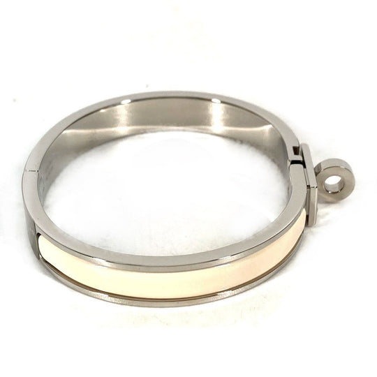 HERMES bracelet metal Silver Bangle Mini Click Kelly