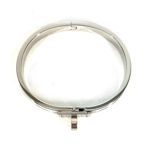 HERMES bracelet metal Silver Bangle Mini Click Kelly