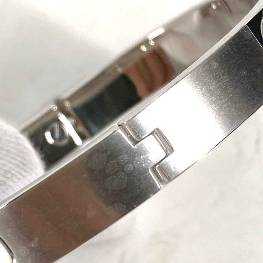 HERMES bracelet metal Silver Bangle Mini Click Kelly
