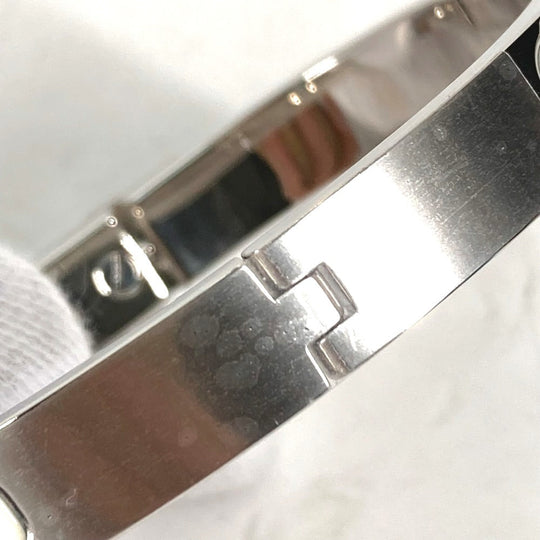 HERMES bracelet metal Silver Bangle Mini Click Kelly