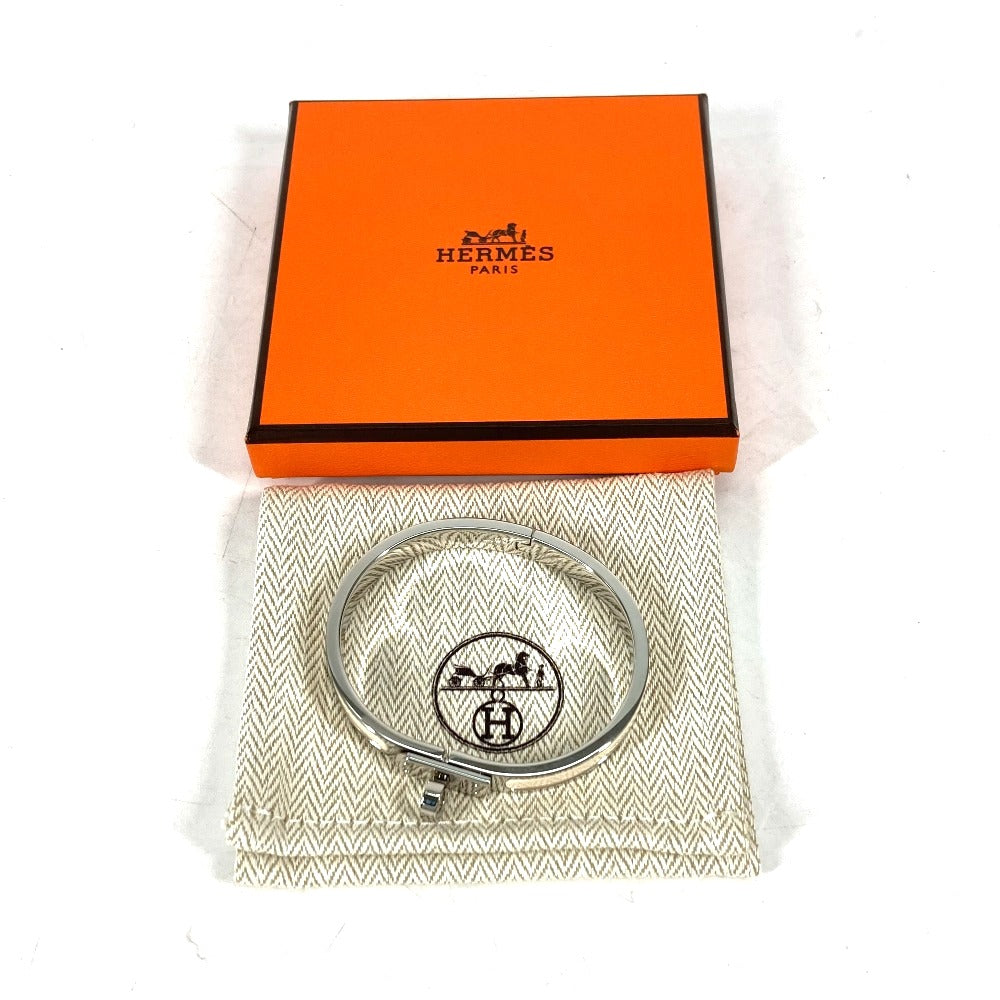 HERMES bracelet metal Silver Bangle Mini Click Kelly